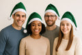 Green Santa Hats Bulk Classic Felt 12 PACK 22.5" Standard Adult SIze 1512G