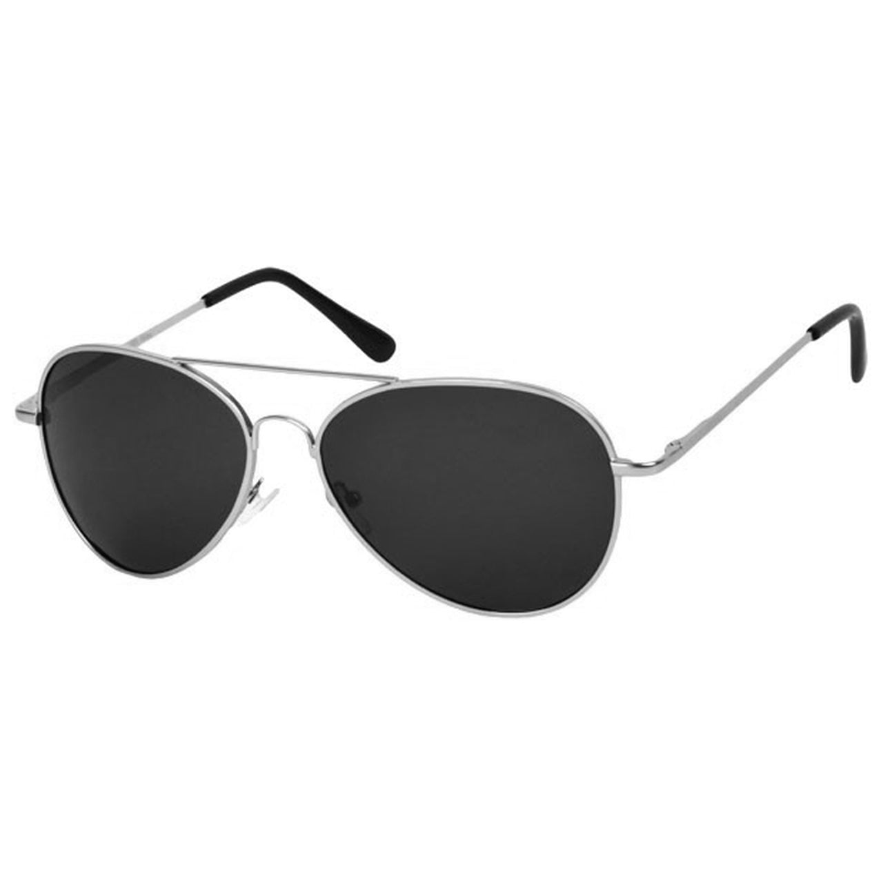 Aviator Glasses Black Lens Police Sunglasses  1101B