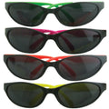 KIDS 12 Pack Wrap Around Neon Party Sunglasses Assorted Colors 1129