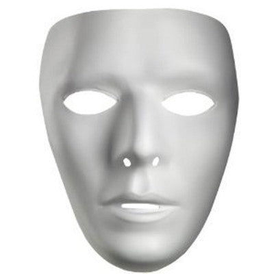 White Masks Adult Bulk with String 1662D