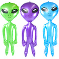Inflatable Aliens for Pool 12 PACK - JUMBO 24" Colors Blue, Green, Purple 1756-1758