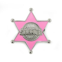 Cowgirl Accessories Pink Badge  12 PACK WS1802D