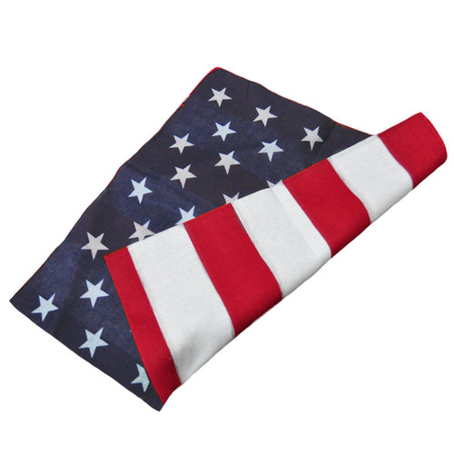 American Flag Bandanna 22" Square Standard 100% Cotton 1973 12 PACK