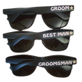 Stag Party | Stag Night | Mens Customized Sunglasses (Fonts in Picture Gallery)