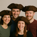 Brown Caribbean Tricorn Pirate Hat Adult Size WS1507D