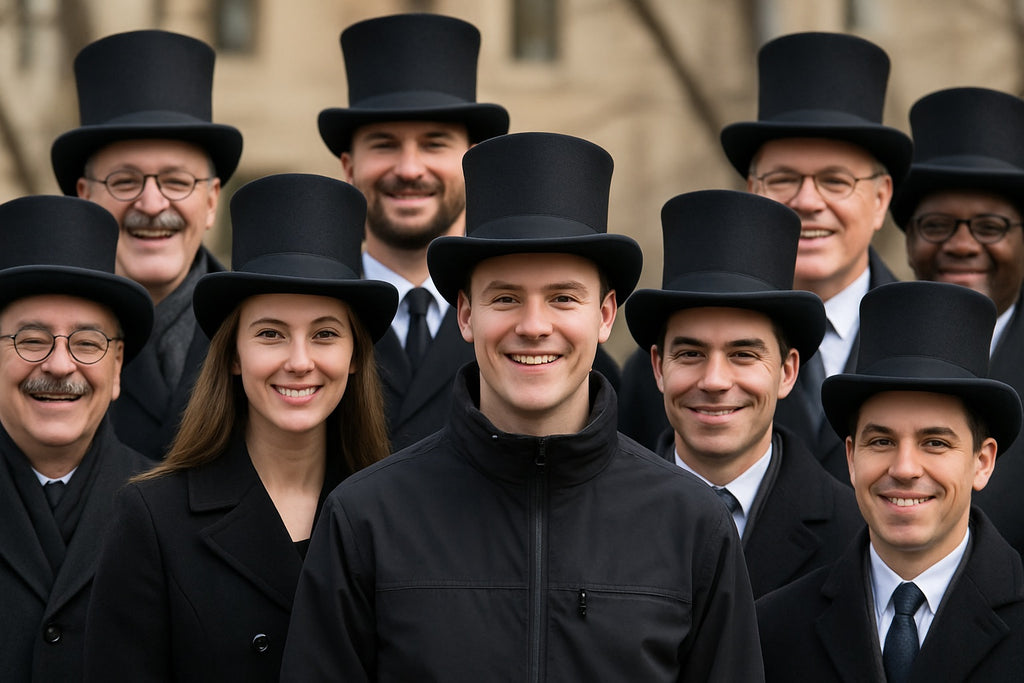 Dancers Top Hat Black Felt 1350DZ