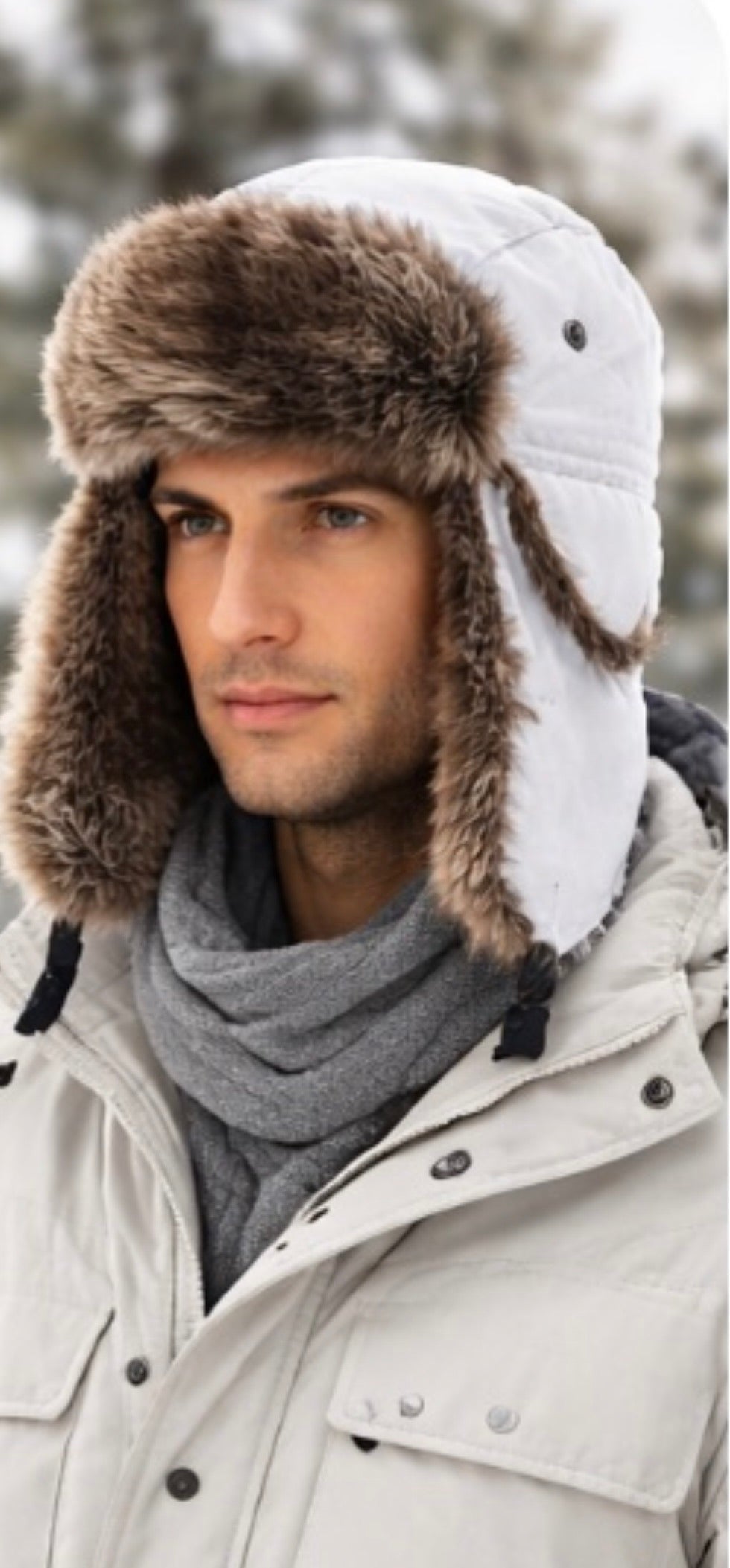 Custom Winter Hats | Personalized Winter Hats | Customized Trapper Hats | C1033   22.5" Standard Adjustable Strap