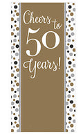 50's Birthday Banner for 50th Celebration 3 ft x 6ft 38191