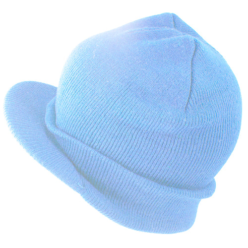 Beanie Visor Cap Light Blue 5772