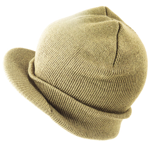 Beanie Visor Cap Tan 5776