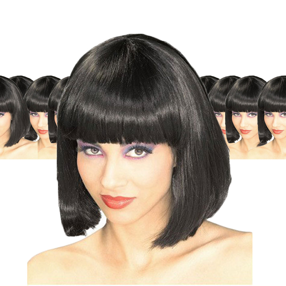 Black Bob Supermodel Wig 12 PACK  6042D