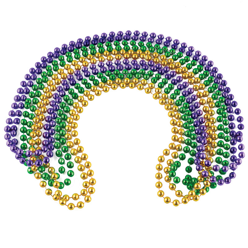 Mardi Gras Party Beads Wholesale |  8mm Mixed 6526