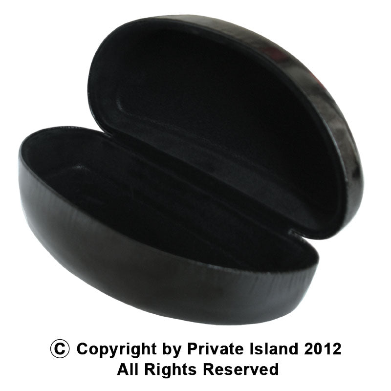 Sunglasses Case Black Clamshell 12 PACK 7010D