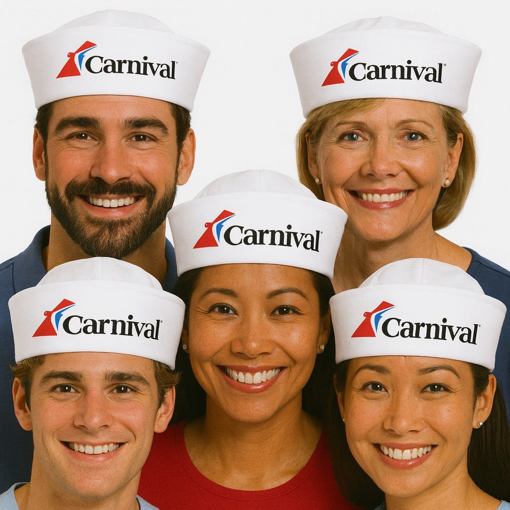 Customized Sailor Hats | Nautical Party Ideas | 100% Cotton With Your Custom Message Adult Size 22.5" Standard