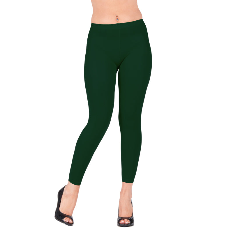Hunter Green Footless Leggings 8099