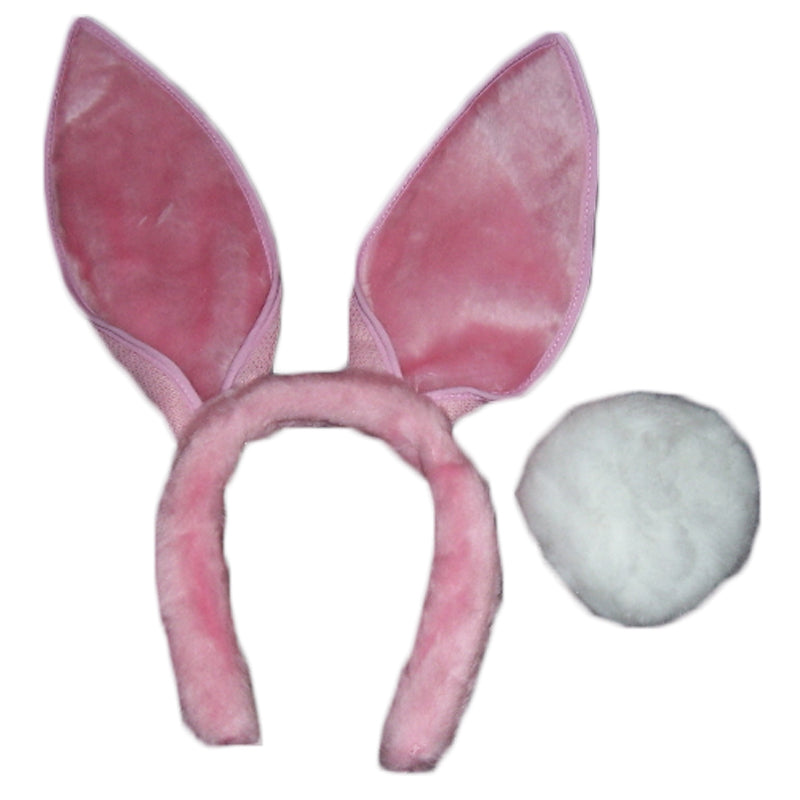 Pink Bunny Ears and Tail 9064