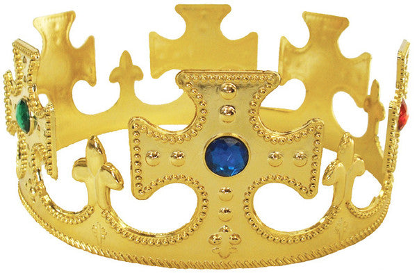 Gold King Costume Crown 12 PACK WS1440D
