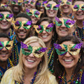 12 PACK Sequin Cat Eye Mardi Gras Masks 1830