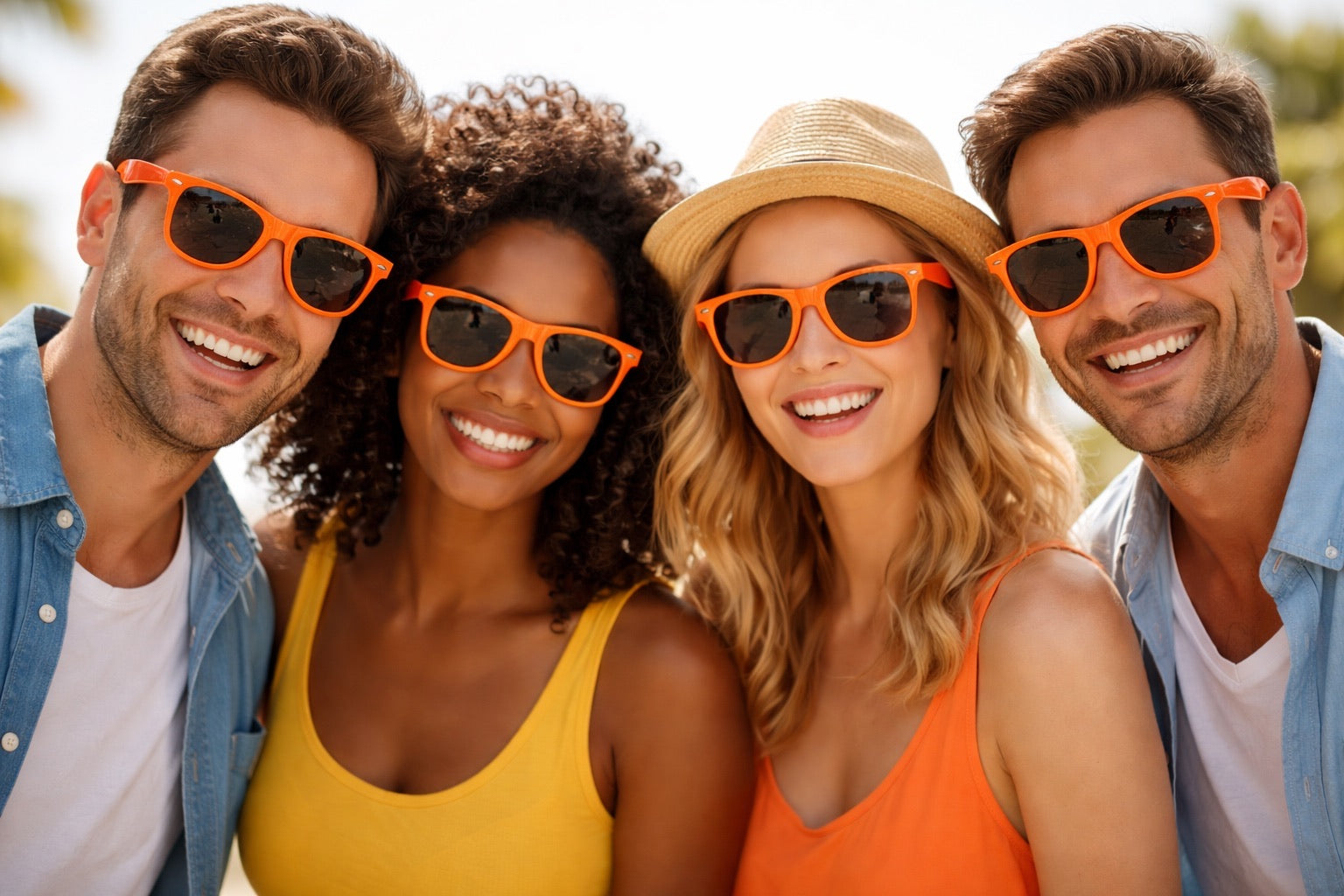 Orange Sunglasses | Iconic 80's Style |  Adult 12 PACK 1053D