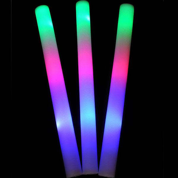 Foam Glow Sticks | Wholesale Glow Sticks | LED Foam Sticks | 12 PACK