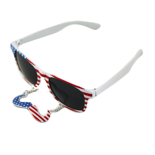American USA Mustache Sunglasses 7094