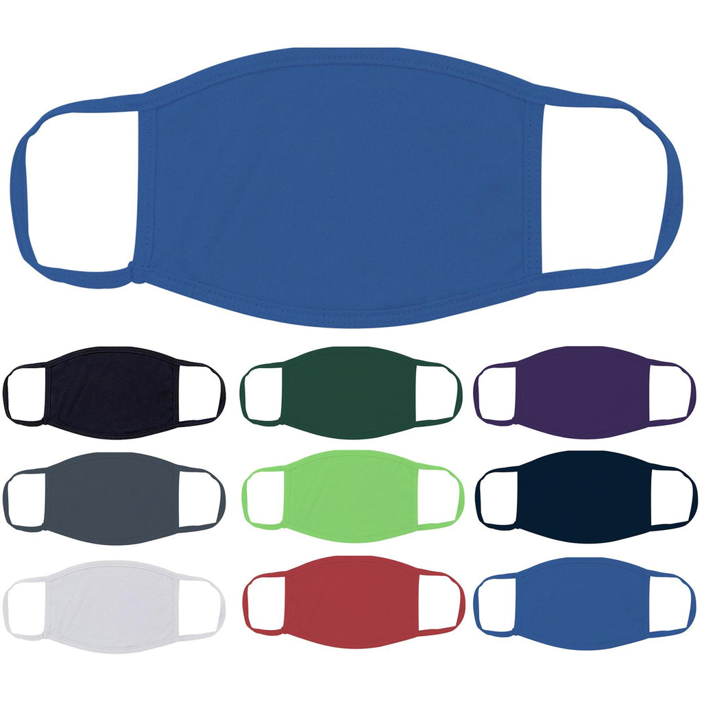 Blue Face Masks Cotton |  12 PACK | Adult Size Double Ply Soft Cotton 134B