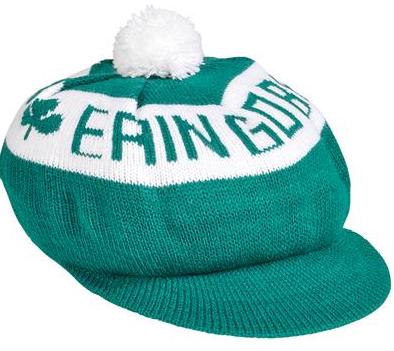 Erin Go Bragh Irish Tam with Green Brim 12PK Bulk 5854D