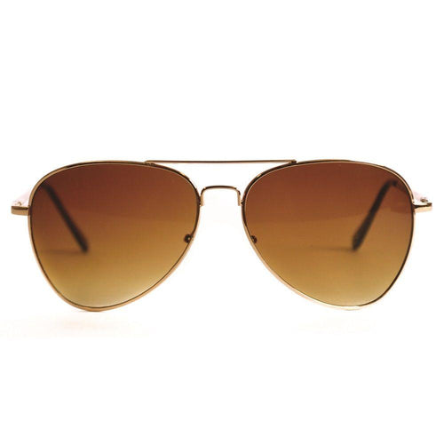 Aviator Gold Frame/Gold Lens Sunglasses  Bulk Wholesale D1112