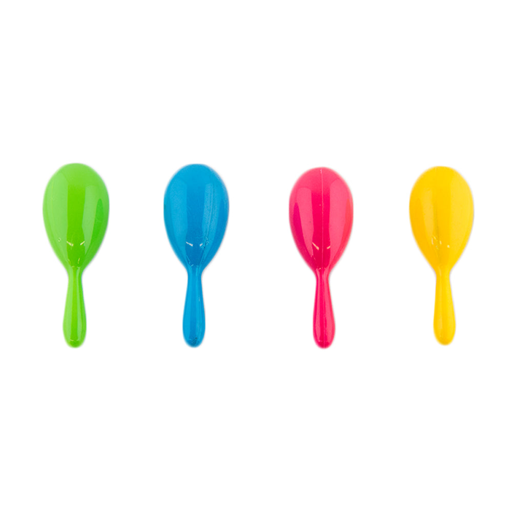 4" Plastic Neon Green Maracas 1767