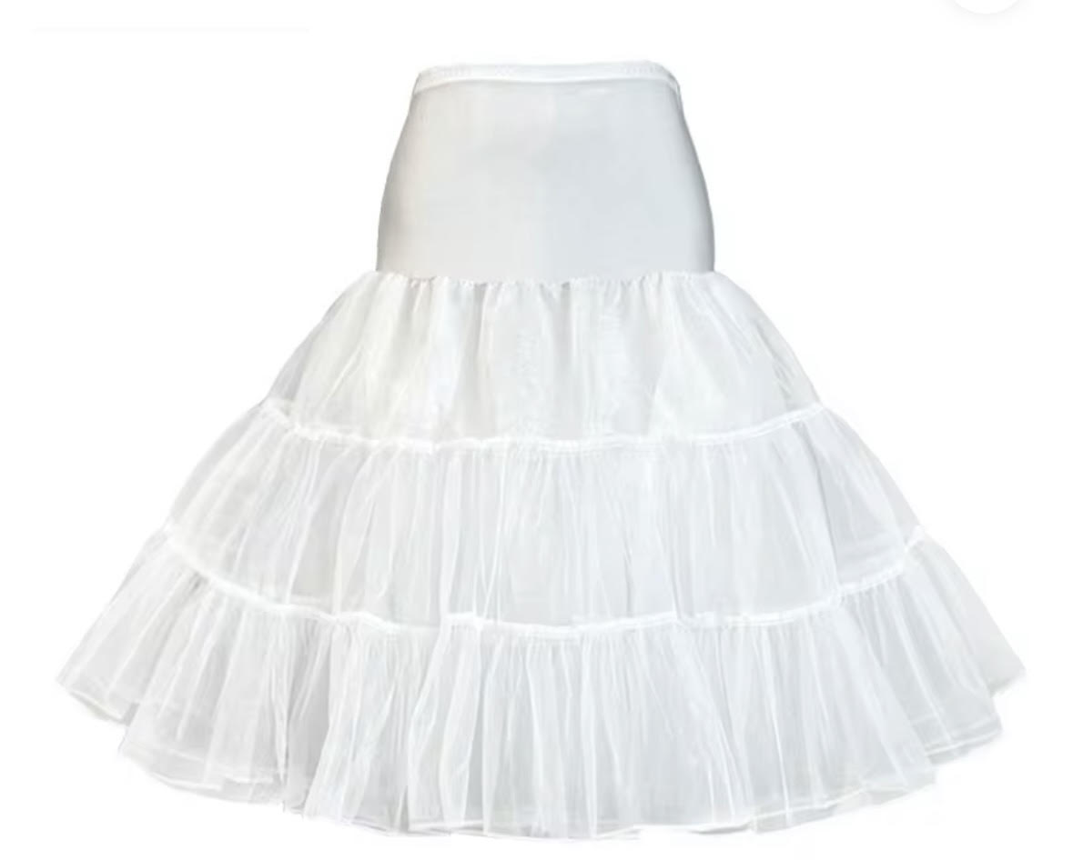 Petticoat Dress | Petticoat Skirt | White 12 PACK